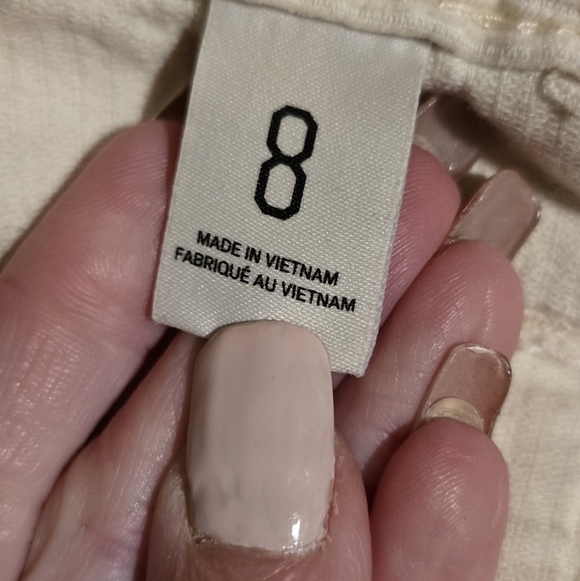 BDG Women's Cream Wide-Leg Cropped Pants - Picture 6 of 8